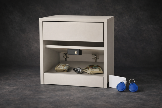 Sekretna Szafka Nocna RFID ukryty schowek| Kolor: Kaszmir